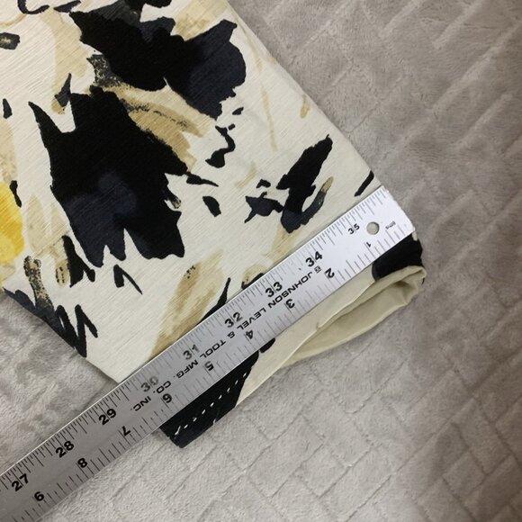 David Brooks Women XL Blazer Silk Floral Artistic Colorful 3/4 Sleeve Open Front - Picture 10 of 16